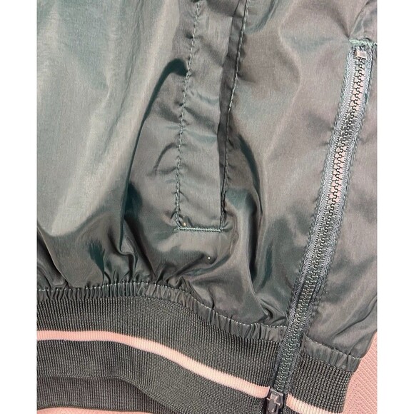 VTG Wilson 80’s-90’s Windbreaker Pullover Gym Coach Teacher Hunter Green Size M - Picture 6 of 8
